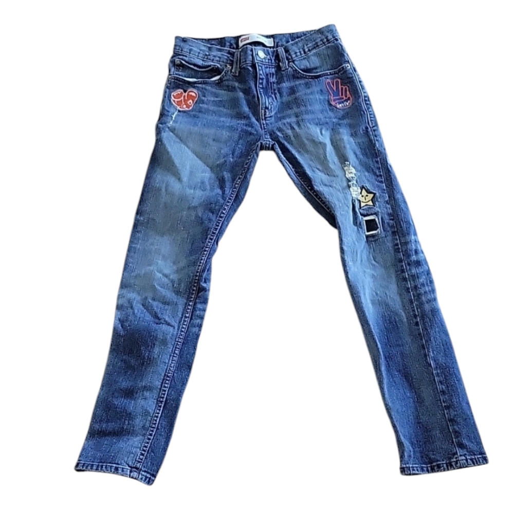 Levi's Limited Edition Patched  511 Slim Fit Jeans W28× L28" 16Reg